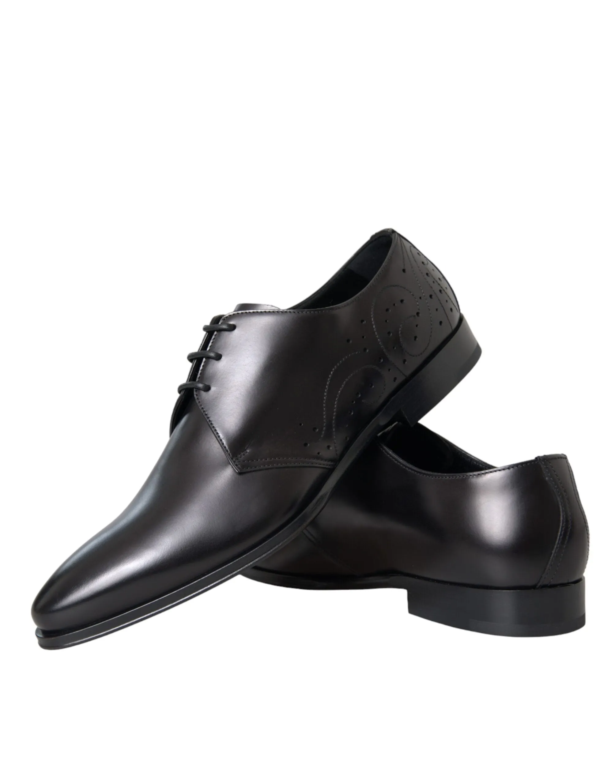 Black Leather Derby Men Formal Shoes Dress sold by Louxly product image thumbnail 2