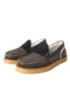 Brown Black Fur Leather Loafers Men Shoes sold by Louxly