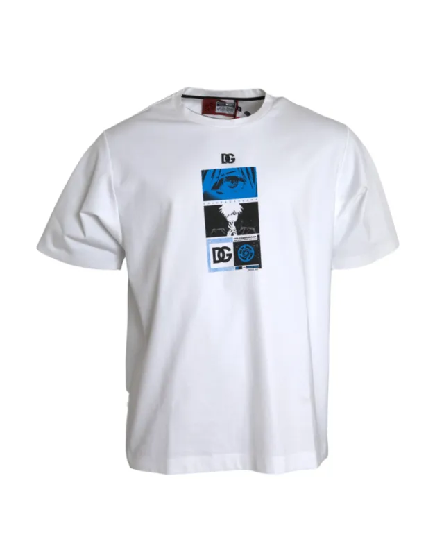 White Jujutsu Kaisen Short Sleeves T-shirt sold by Louxly