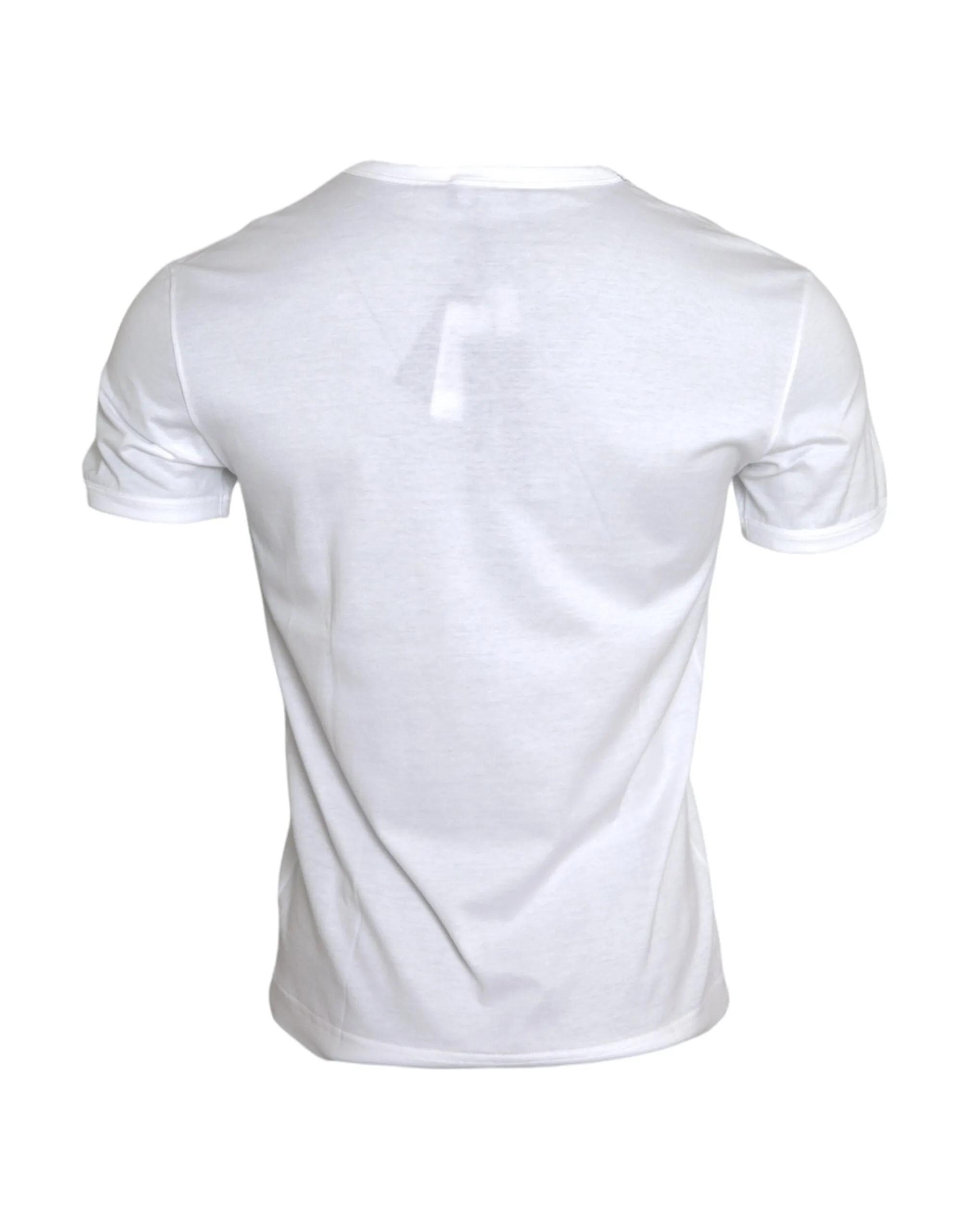 White Logo Embroidery Short Sleeve T-shirt sold by Louxly product image thumbnail 2