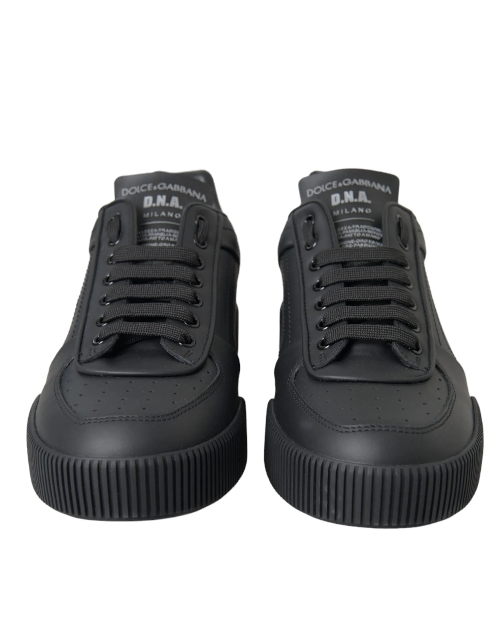 Black Miami Leather Low Top Sneakers Men Shoes sold by Louxly product image thumbnail 2