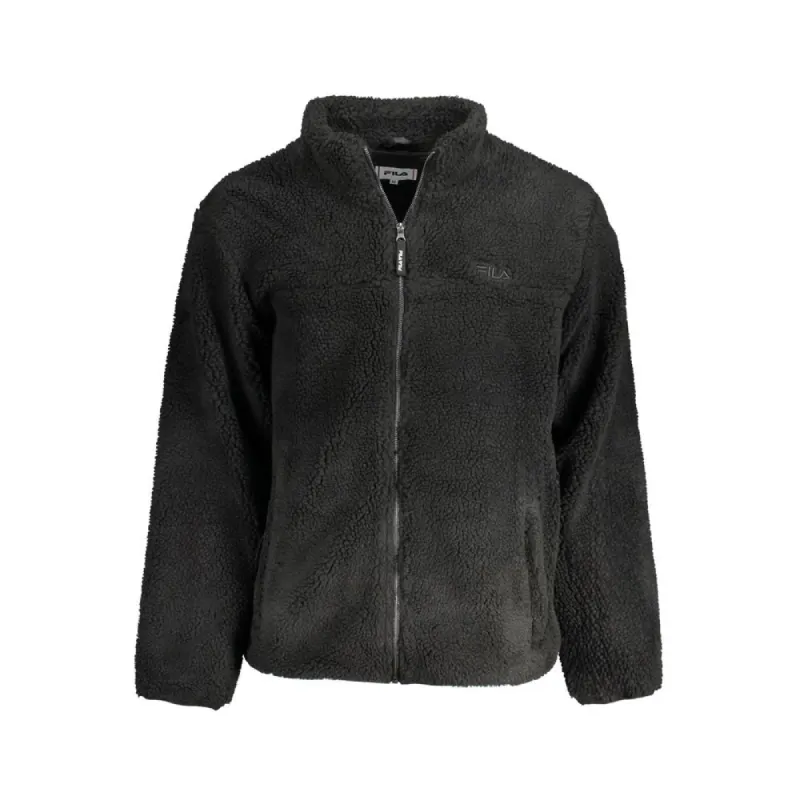 Black Polyester Jacket sold by Louxly
