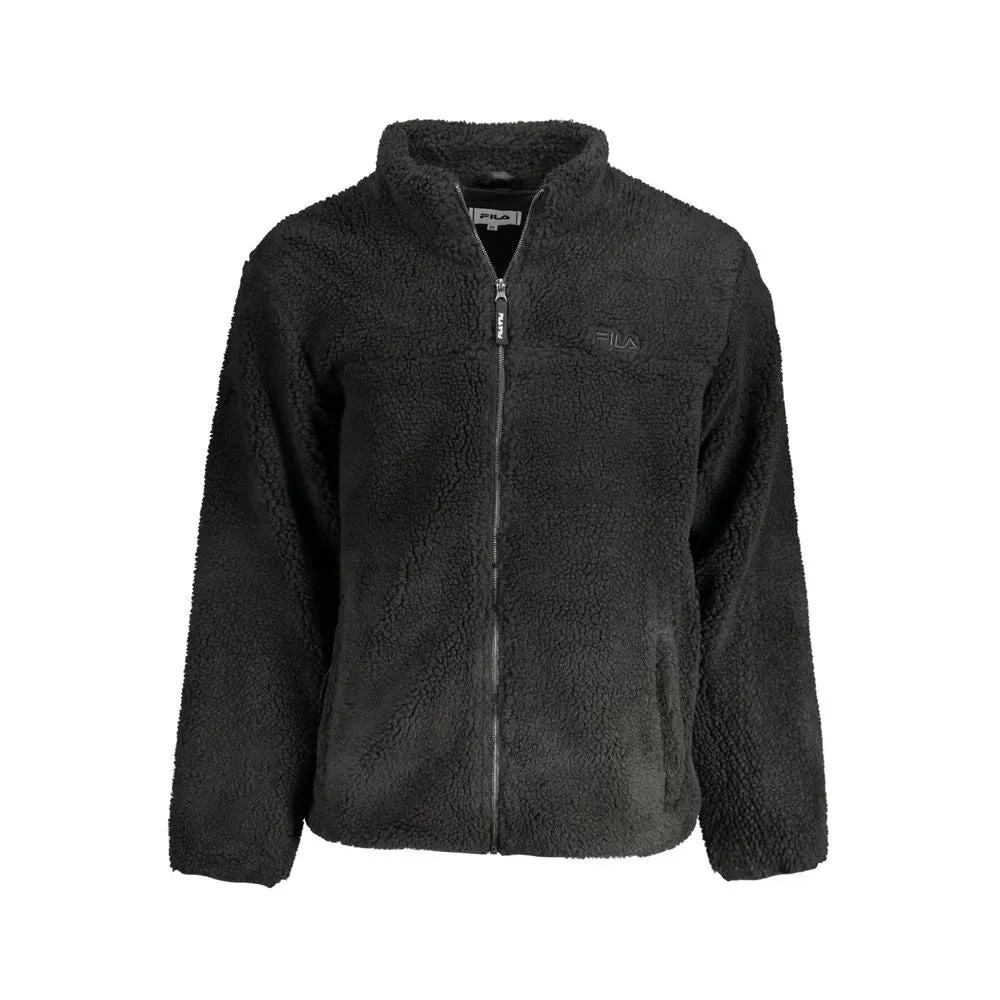 Black Polyester Jacket sold by Louxly