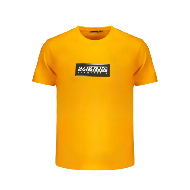 Orange Cotton T-Shirt sold by Louxly