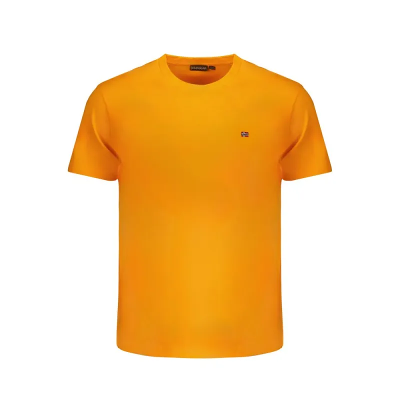 Orange Cotton T-Shirt sold by Louxly