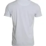 White Cotton Roundneck Short Sleeve T-shirt sold by Louxly product image thumbnail 2