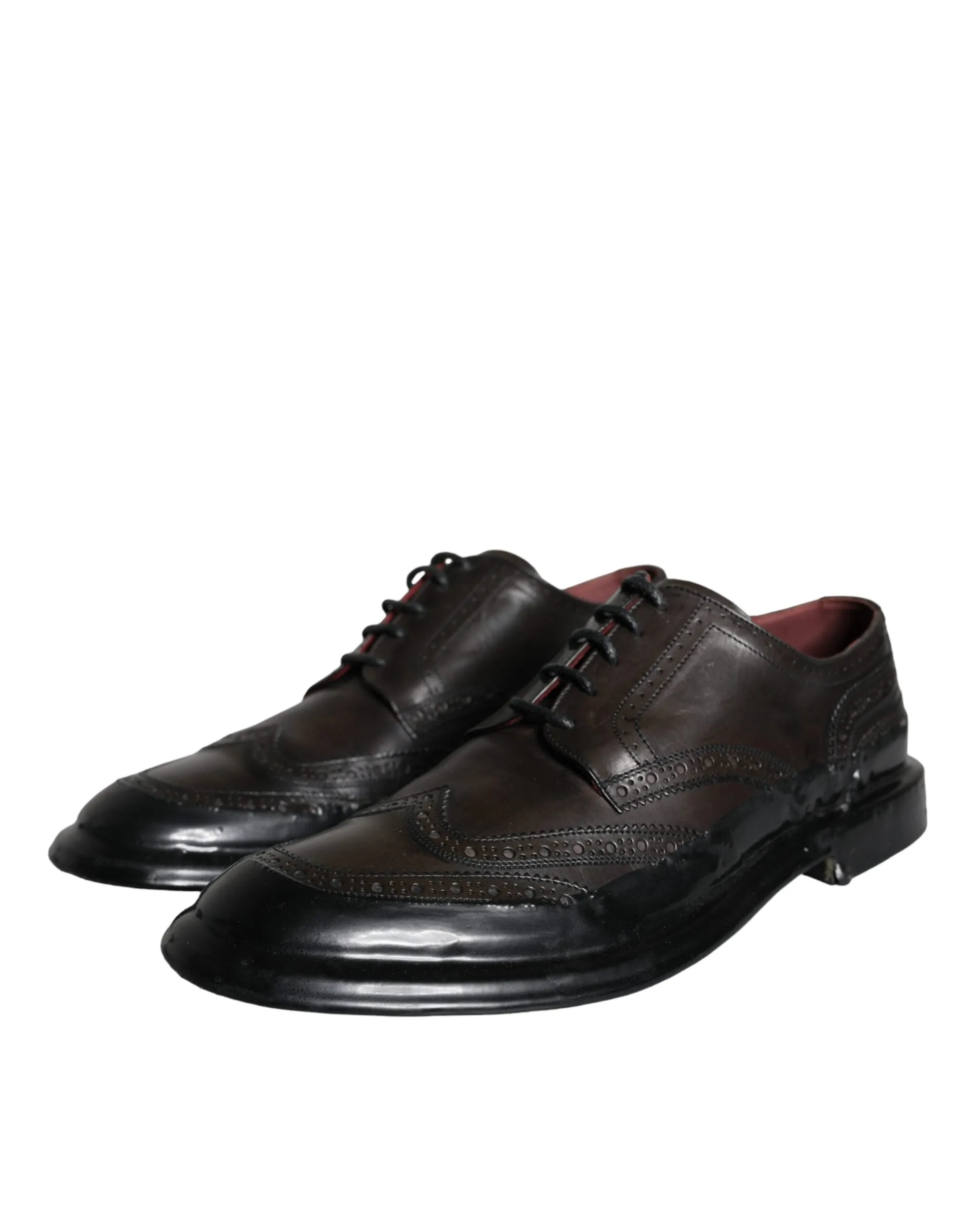 Black Leather Oxford Wingtip Formal Men Shoes sold by Louxly product image thumbnail 3