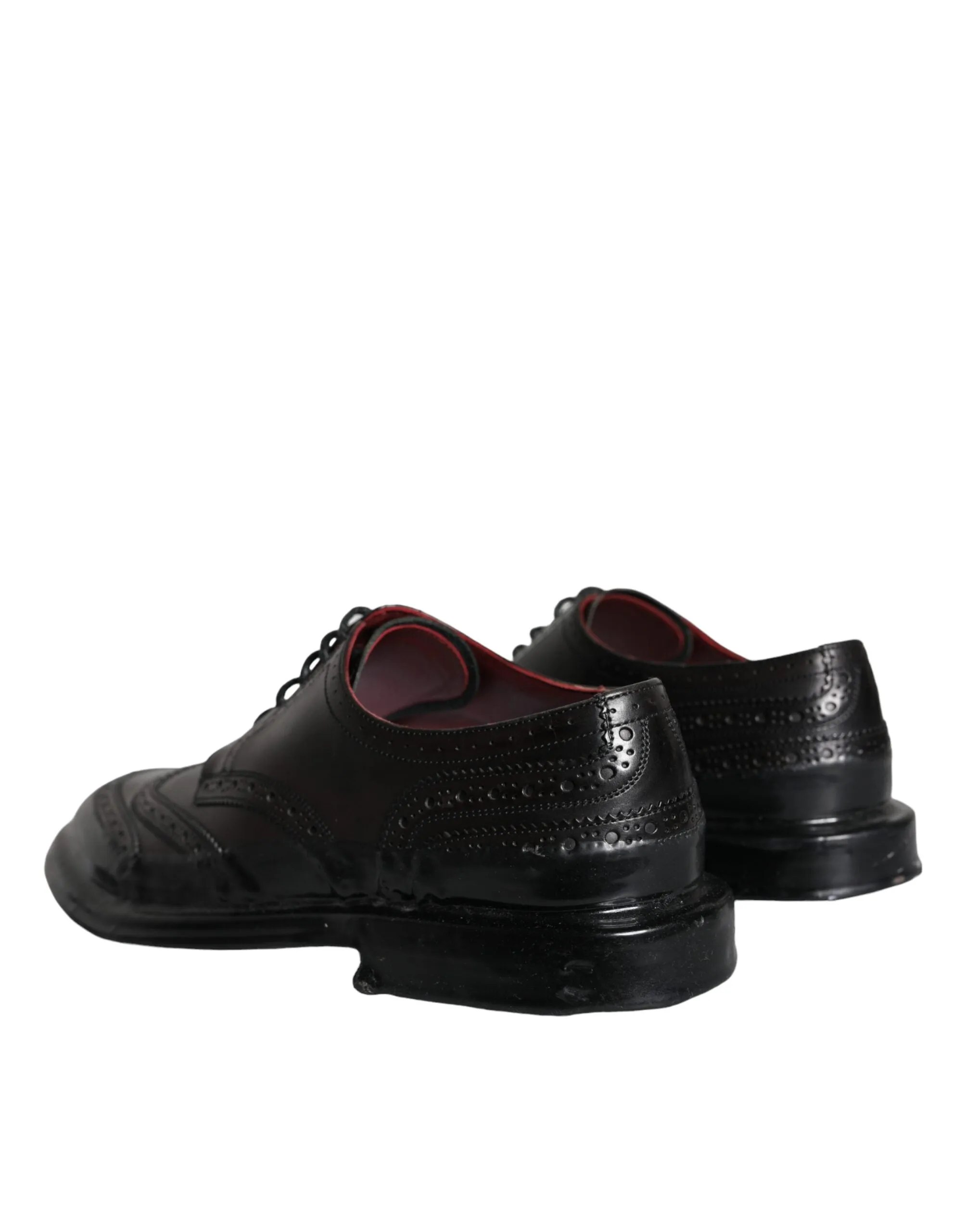 Black Leather Oxford Wingtip Formal Men Shoes sold by Louxly product image thumbnail 4