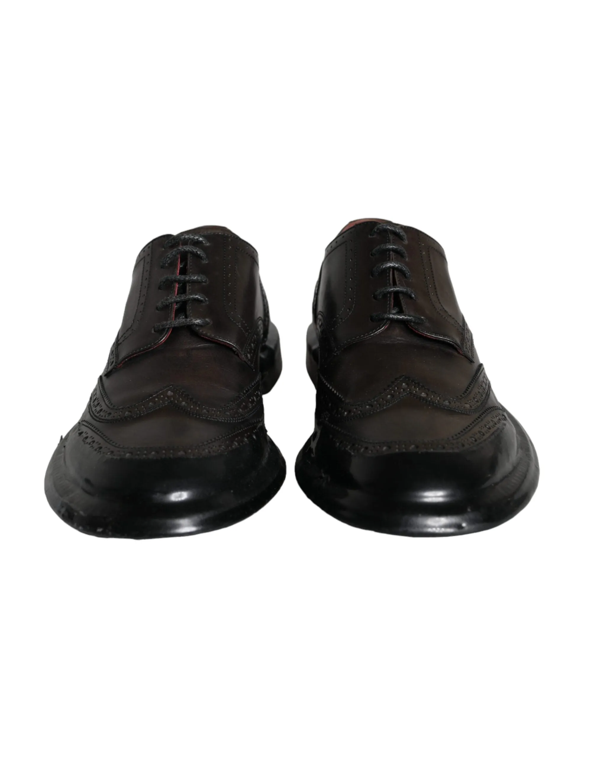 Black Leather Oxford Wingtip Formal Men Shoes sold by Louxly product image thumbnail 2