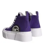 Purple Canvas Logo Sneakers Boots Shoes sold by Louxly product image thumbnail 4