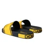 Black Yellow Neoprene Slides Beachwear Shoes sold by Louxly product image thumbnail 5