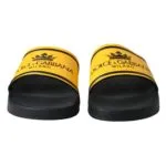 Black Yellow Neoprene Slides Beachwear Shoes sold by Louxly product image thumbnail 2