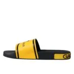 Black Yellow Neoprene Slides Beachwear Shoes sold by Louxly product image thumbnail 4