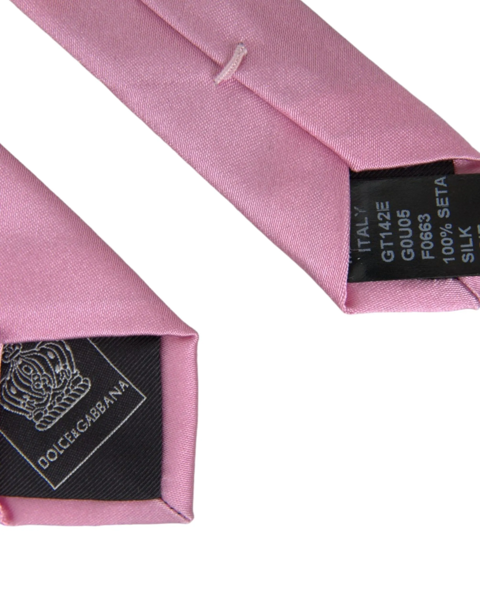 Pink Solid Silk Adjustable Tie Men sold by Louxly product image thumbnail 5