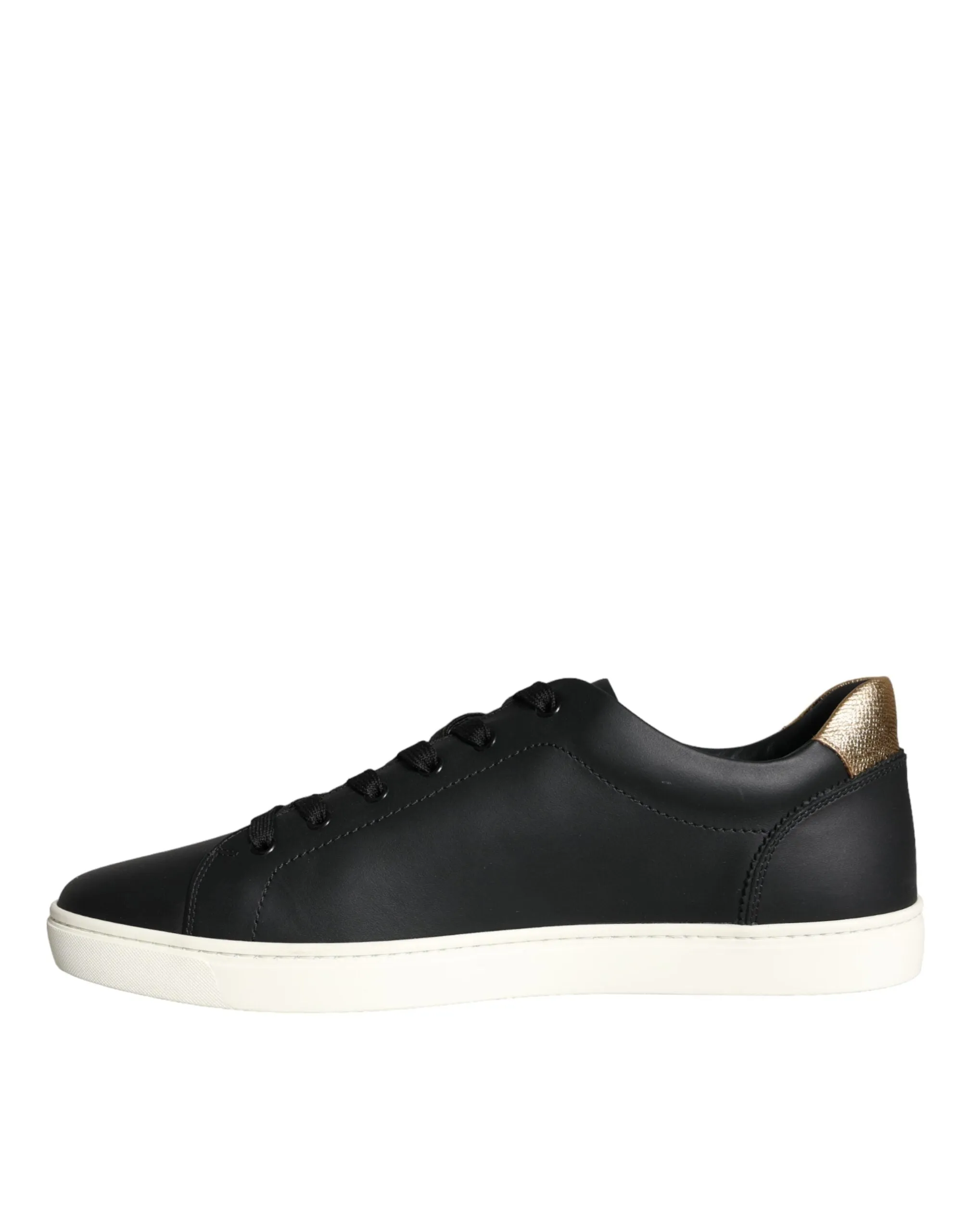 Black Leather Portofino Low Top Sneakers Shoes sold by Louxly product image thumbnail 5