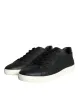 Black Leather Portofino Low Top Sneakers Shoes sold by Louxly