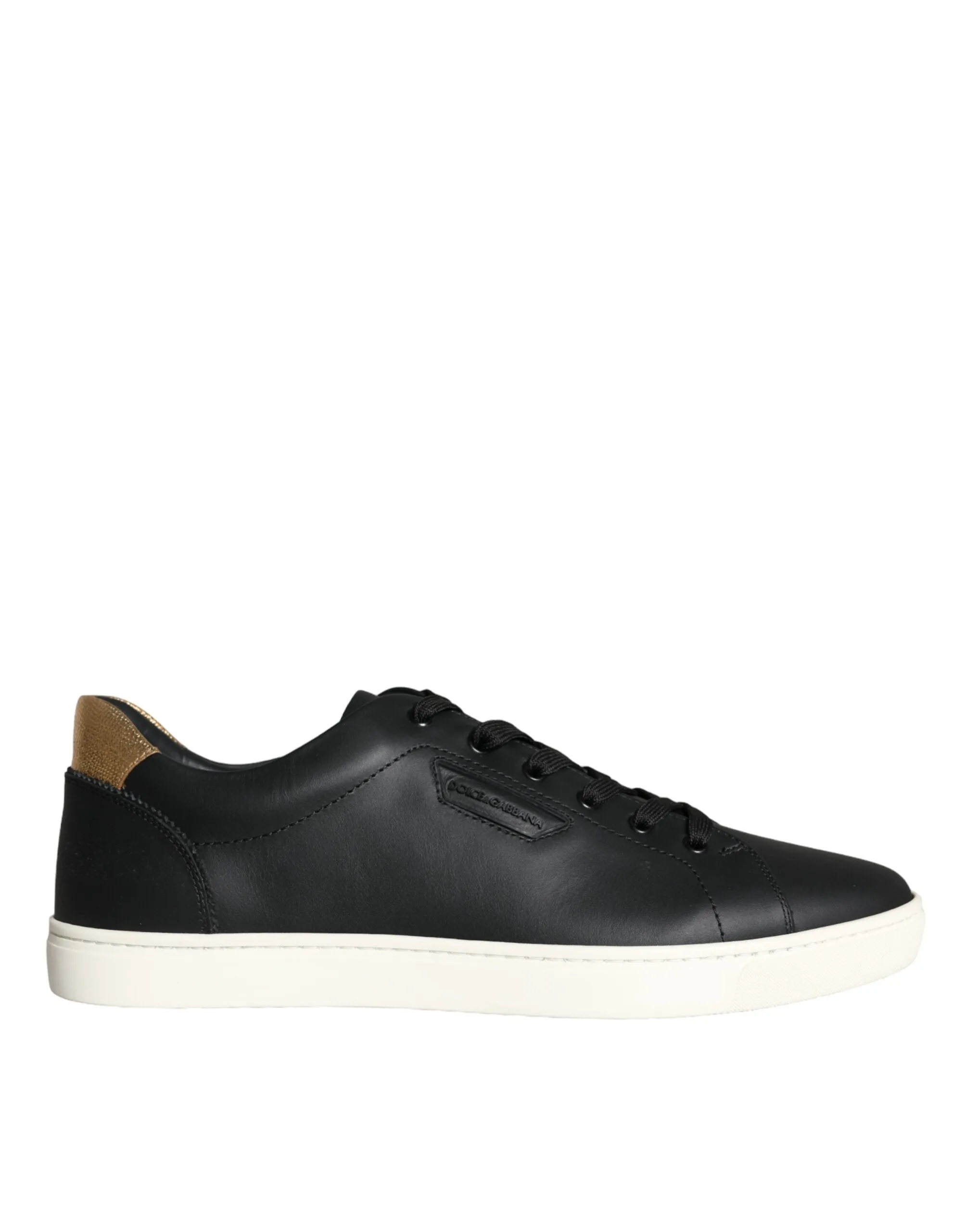 Black Leather Portofino Low Top Sneakers Shoes sold by Louxly