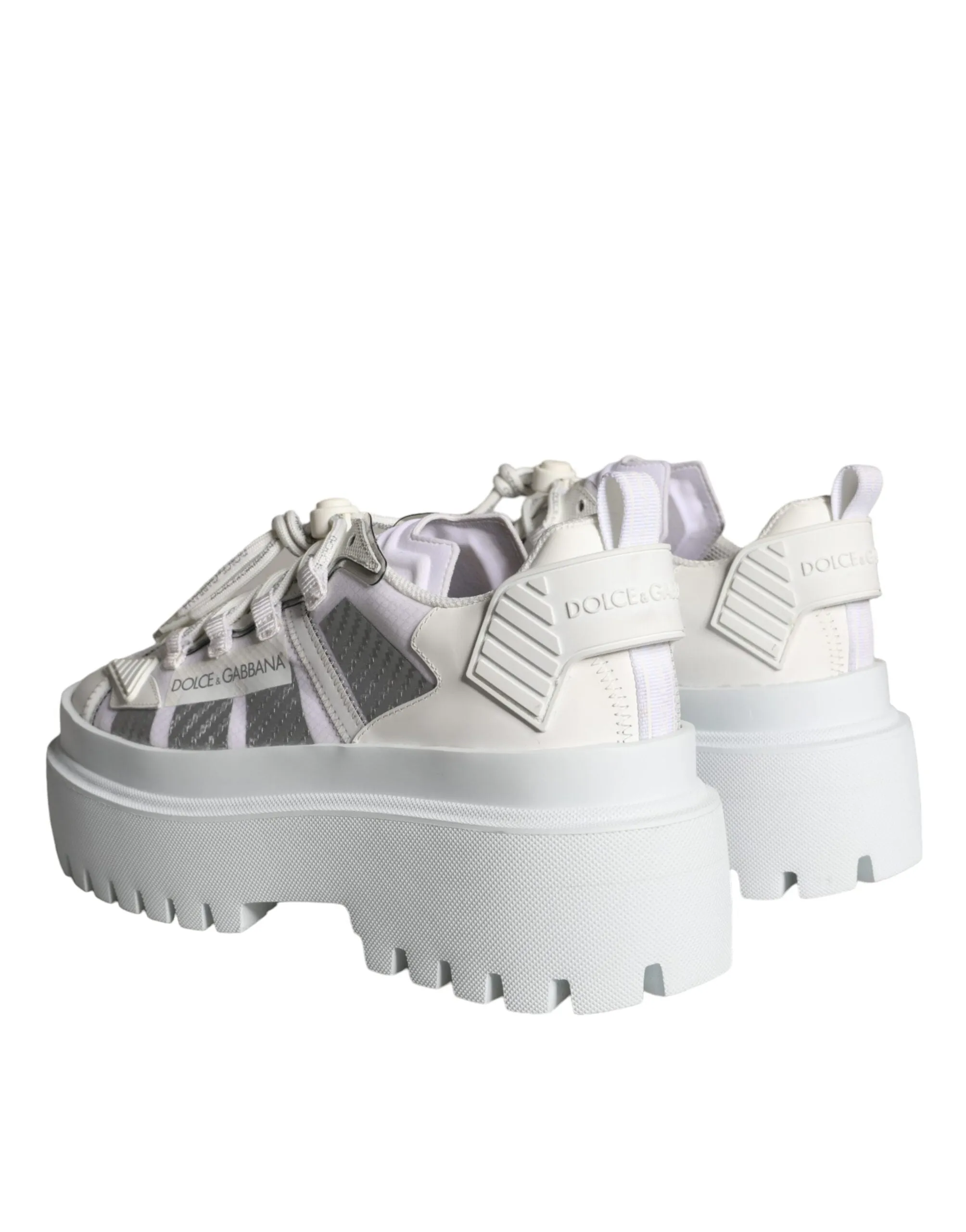White Silver Chunky Platform Sneakers Shoes sold by Louxly product image thumbnail 4