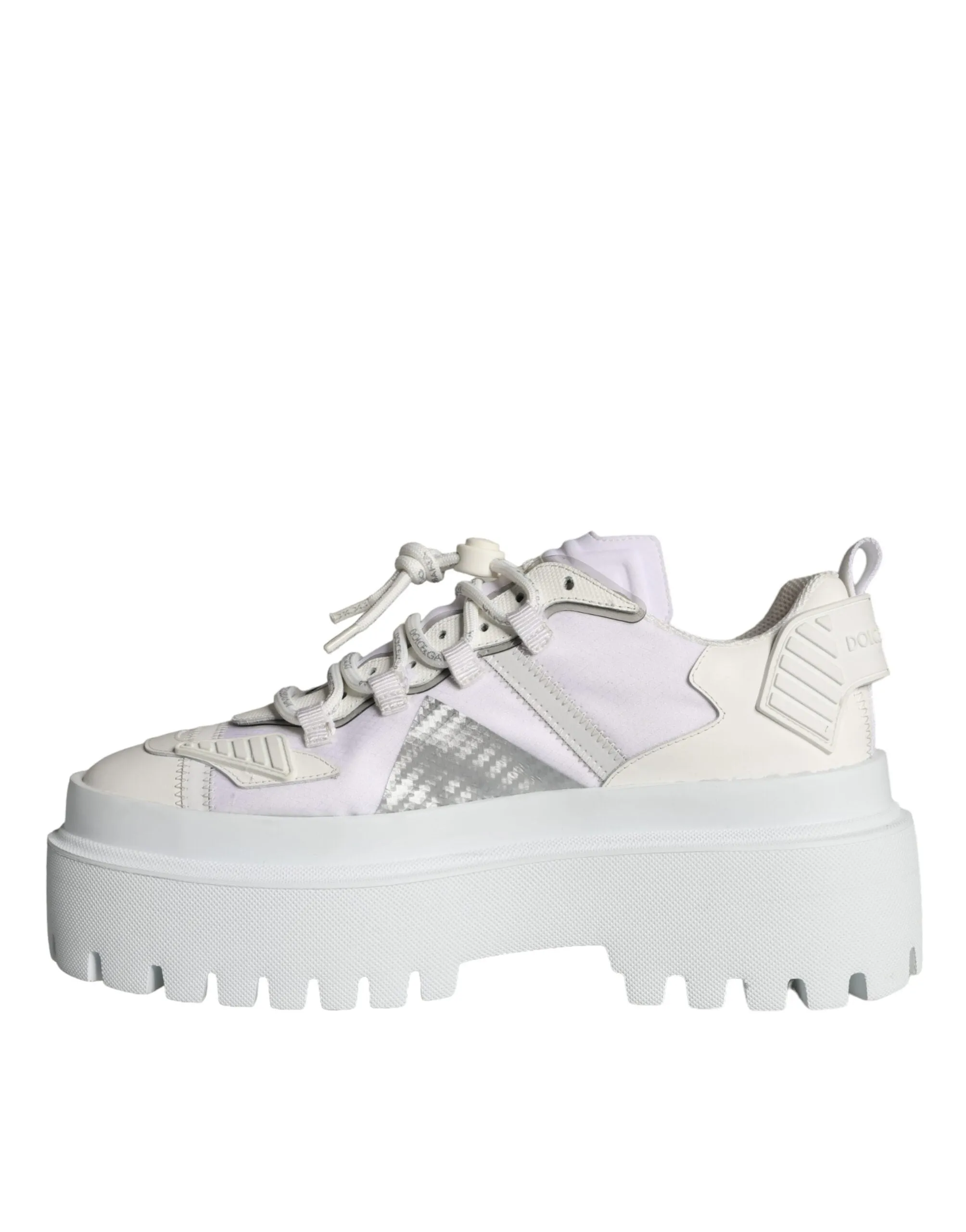 White Silver Chunky Platform Sneakers Shoes sold by Louxly product image thumbnail 5