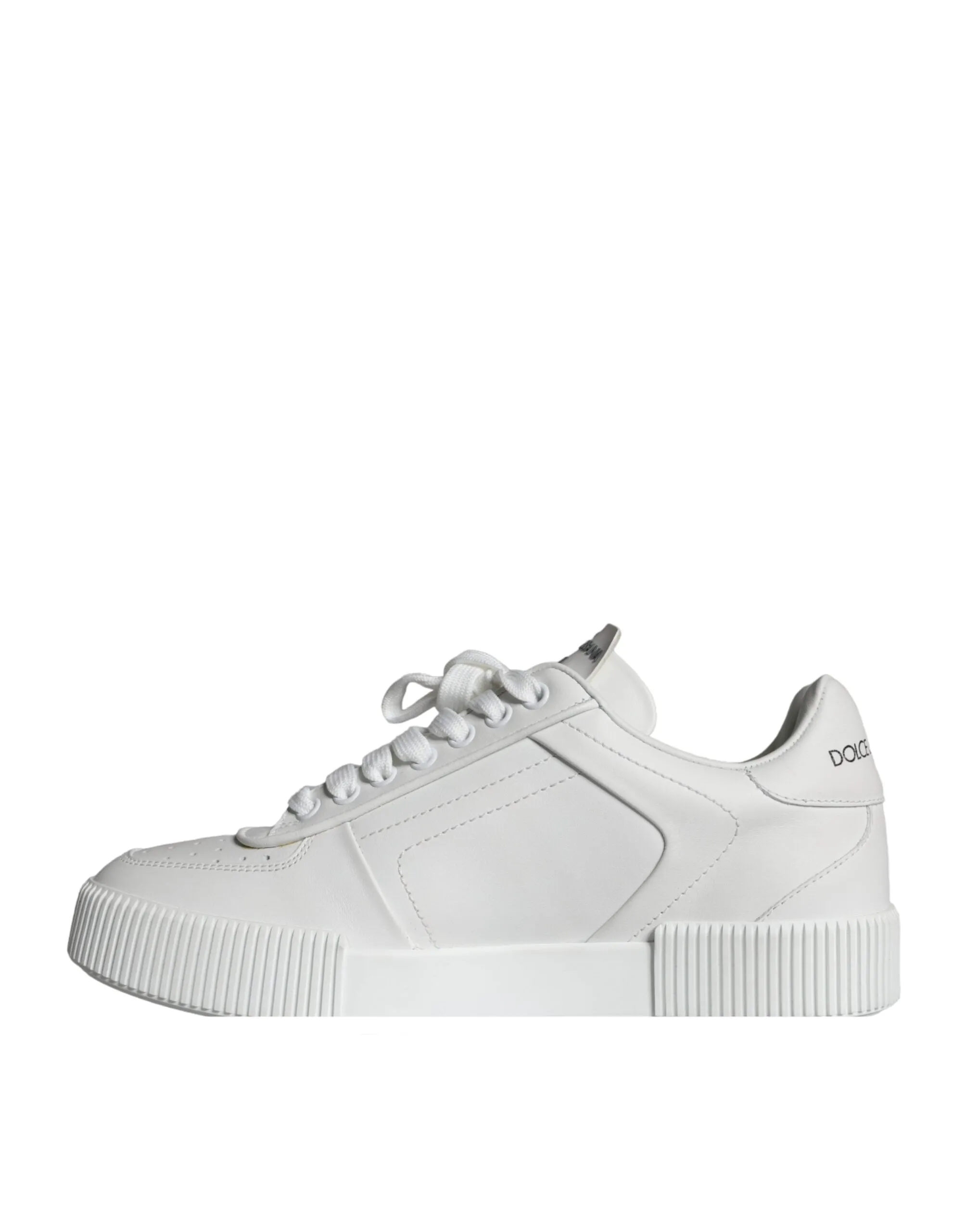 White Miami Leather Low Top Sneakers Shoes sold by Louxly product image thumbnail 5