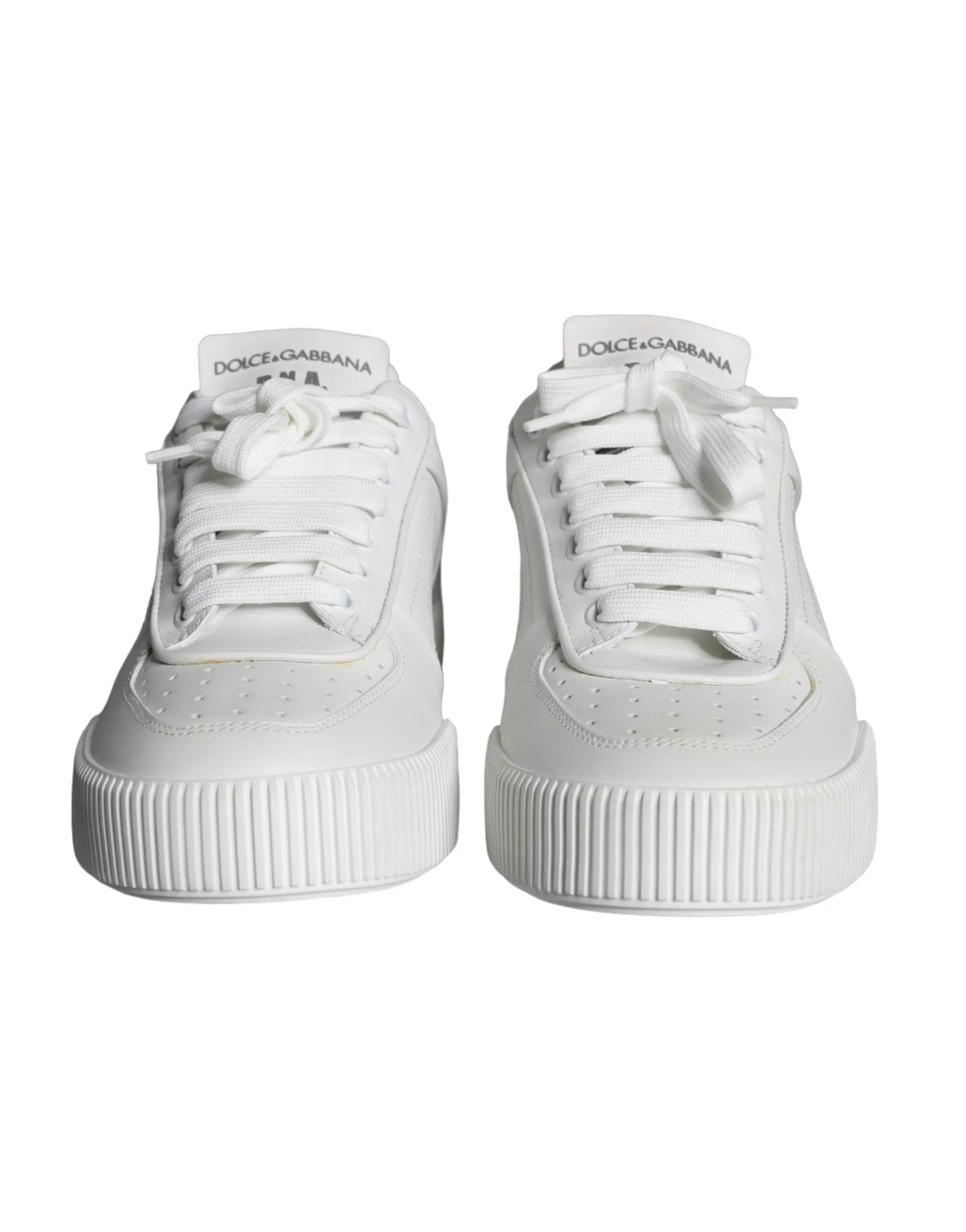 White Miami Leather Low Top Sneakers Shoes sold by Louxly product image thumbnail 2