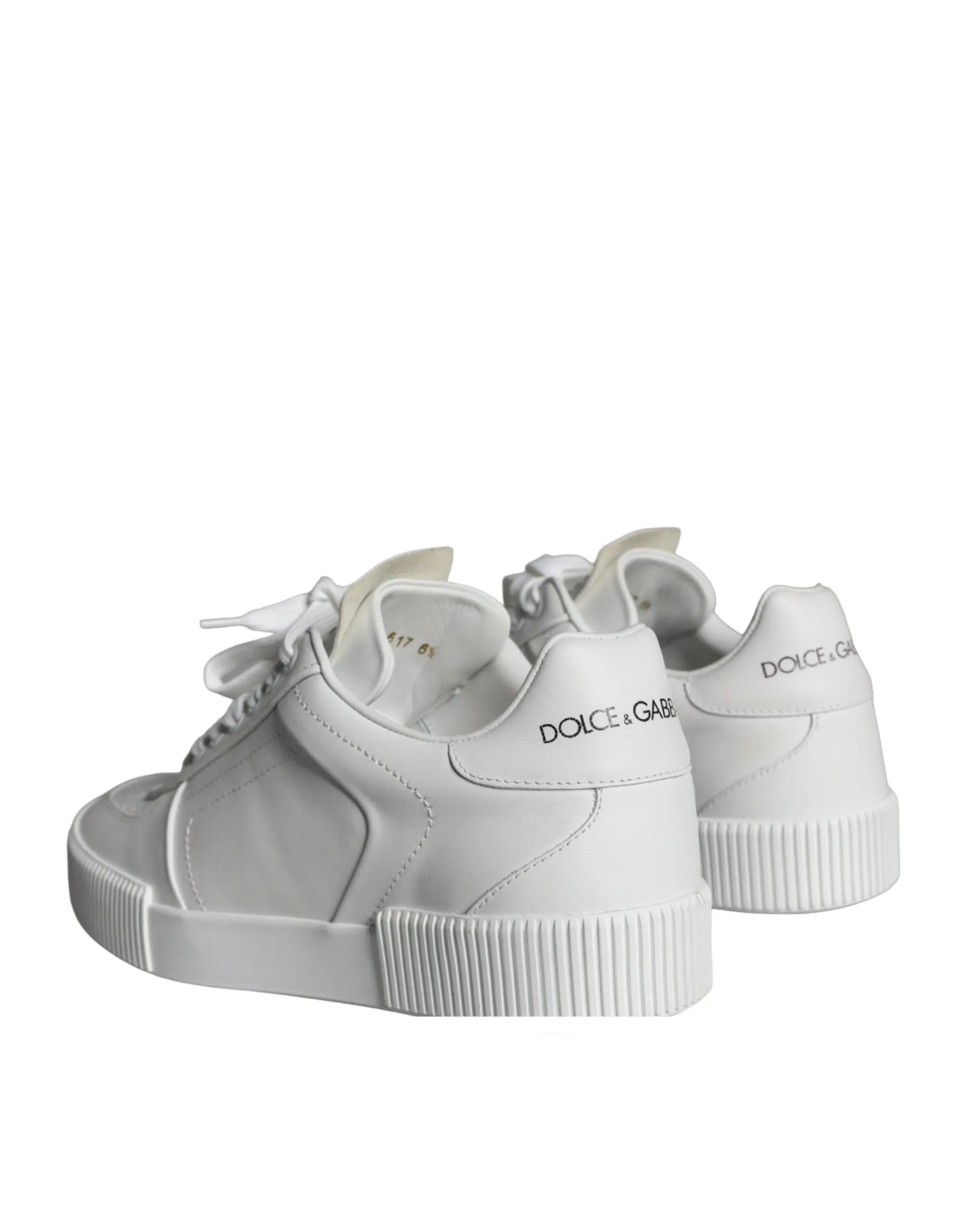 White Miami Leather Low Top Sneakers Shoes sold by Louxly product image thumbnail 4