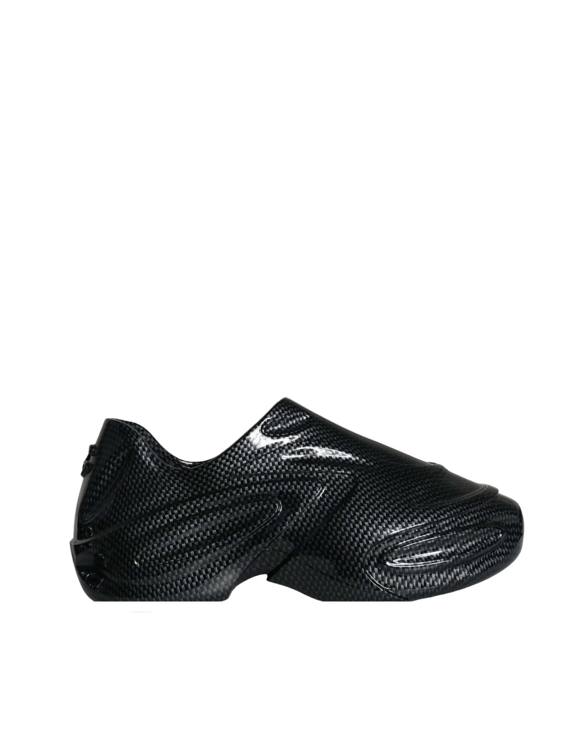 Black Foiled Rubber Toy Low Top Men Sneakers Shoes sold by Louxly