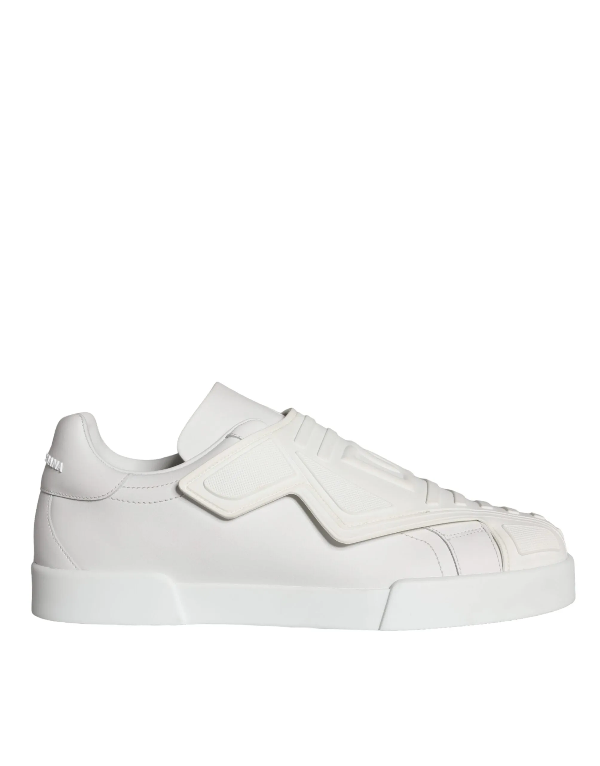 White Leather Slip On Low Top Sneakers Shoes sold by Louxly