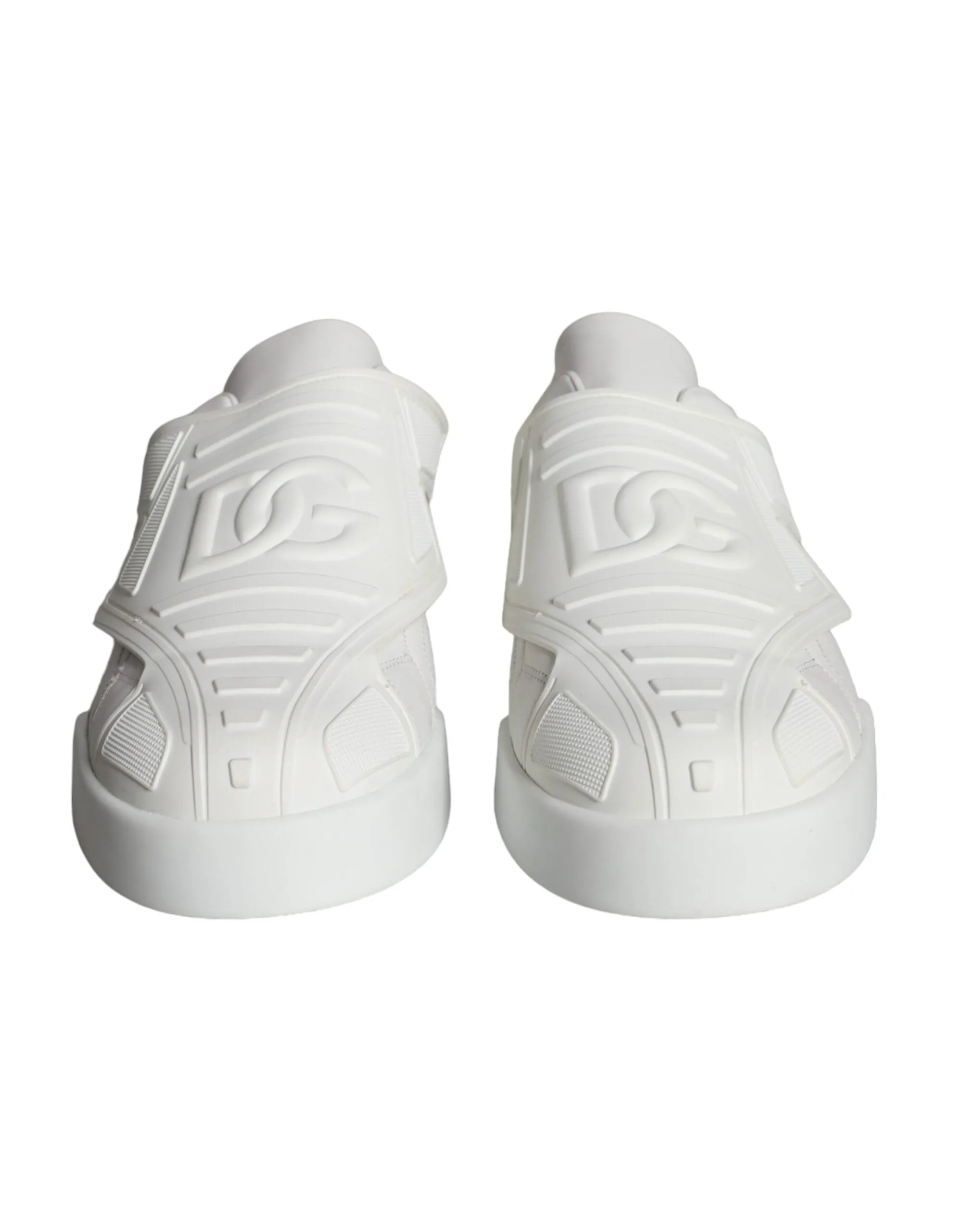 White Leather Slip On Low Top Sneakers Shoes sold by Louxly product image thumbnail 2