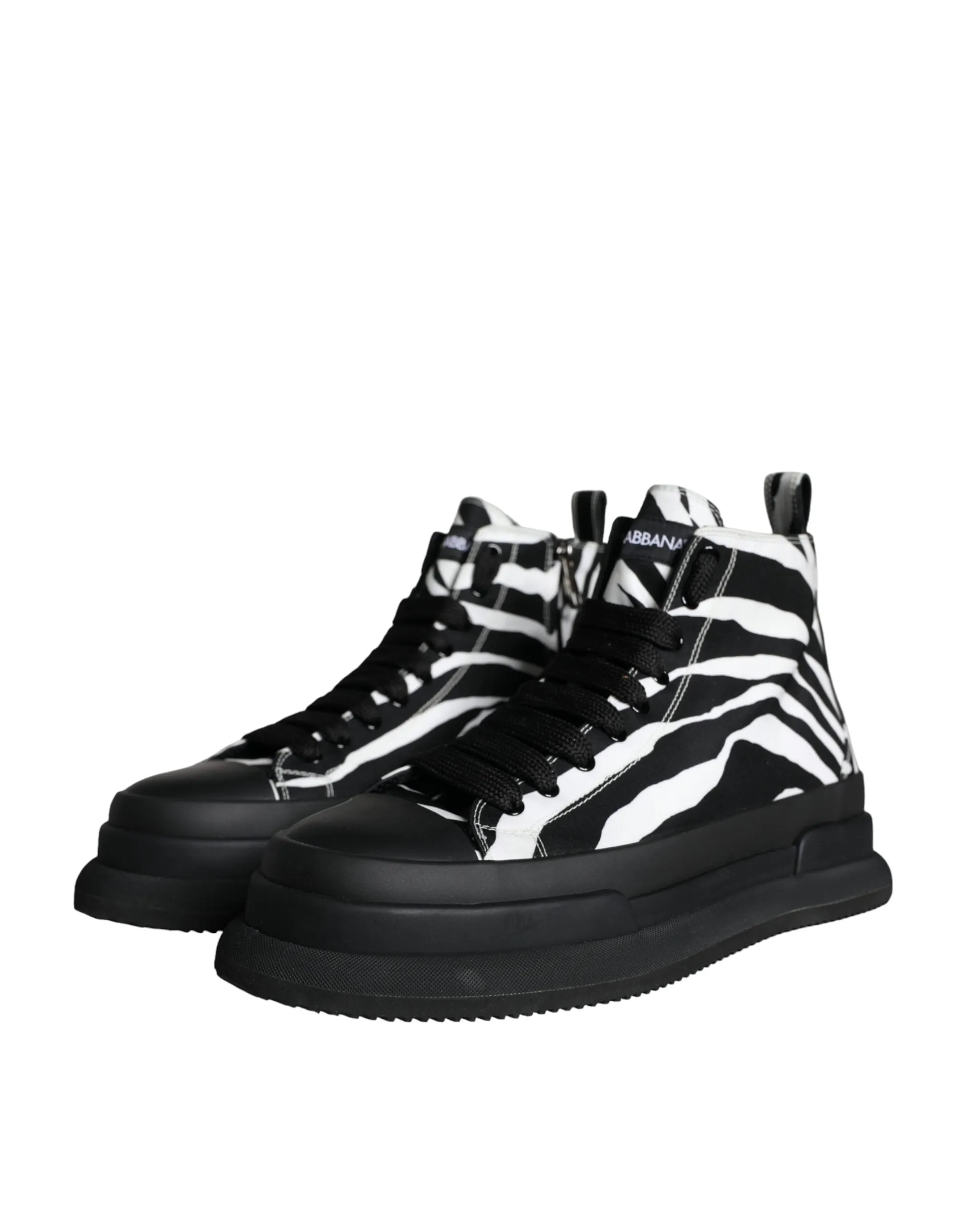 Black White Zebra High Top Men Sneaker Shoes sold by Louxly product image thumbnail 3