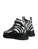 Black White Zebra High Top Men Sneaker Shoes sold by Louxly