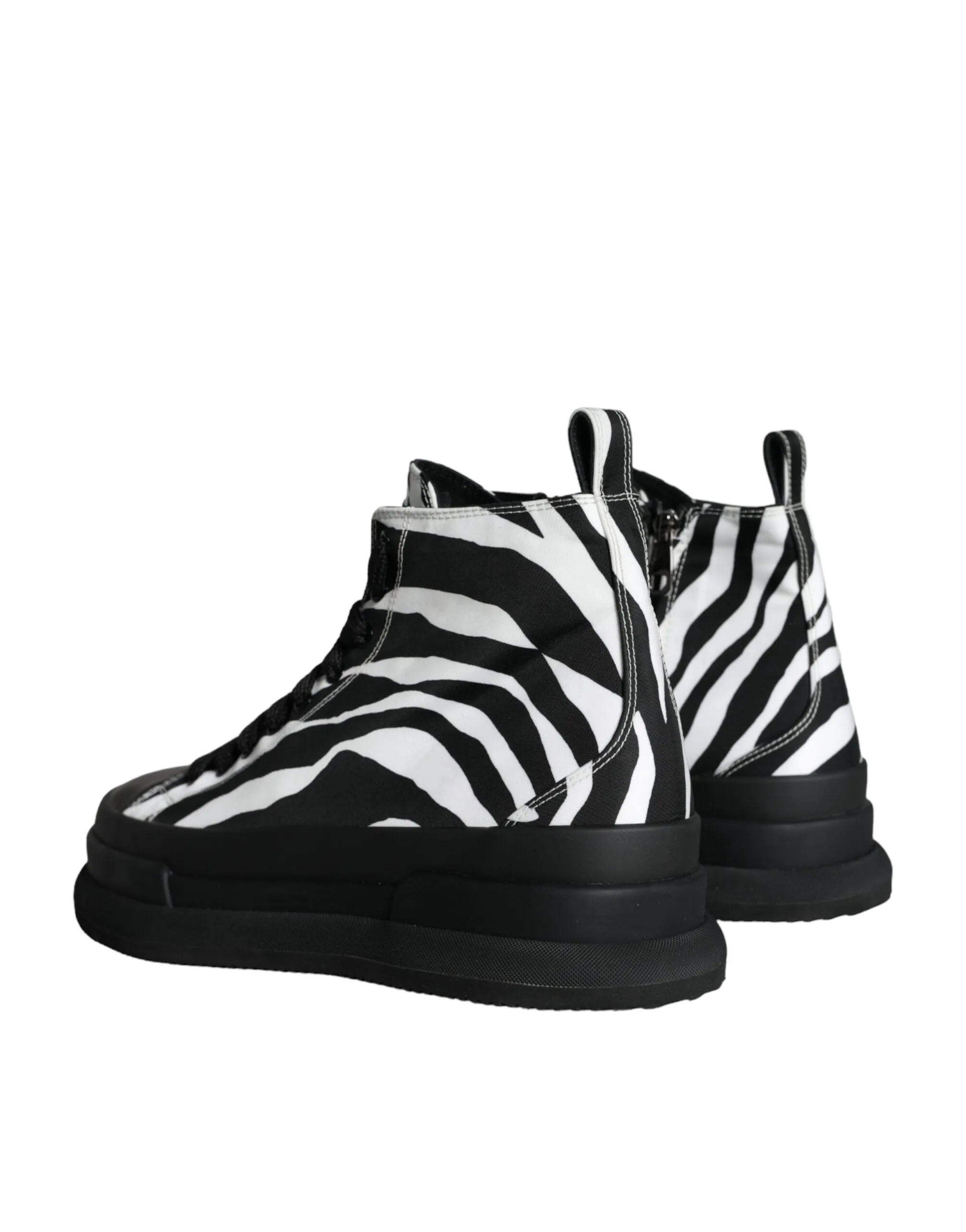 Black White Zebra High Top Men Sneaker Shoes sold by Louxly product image thumbnail 4