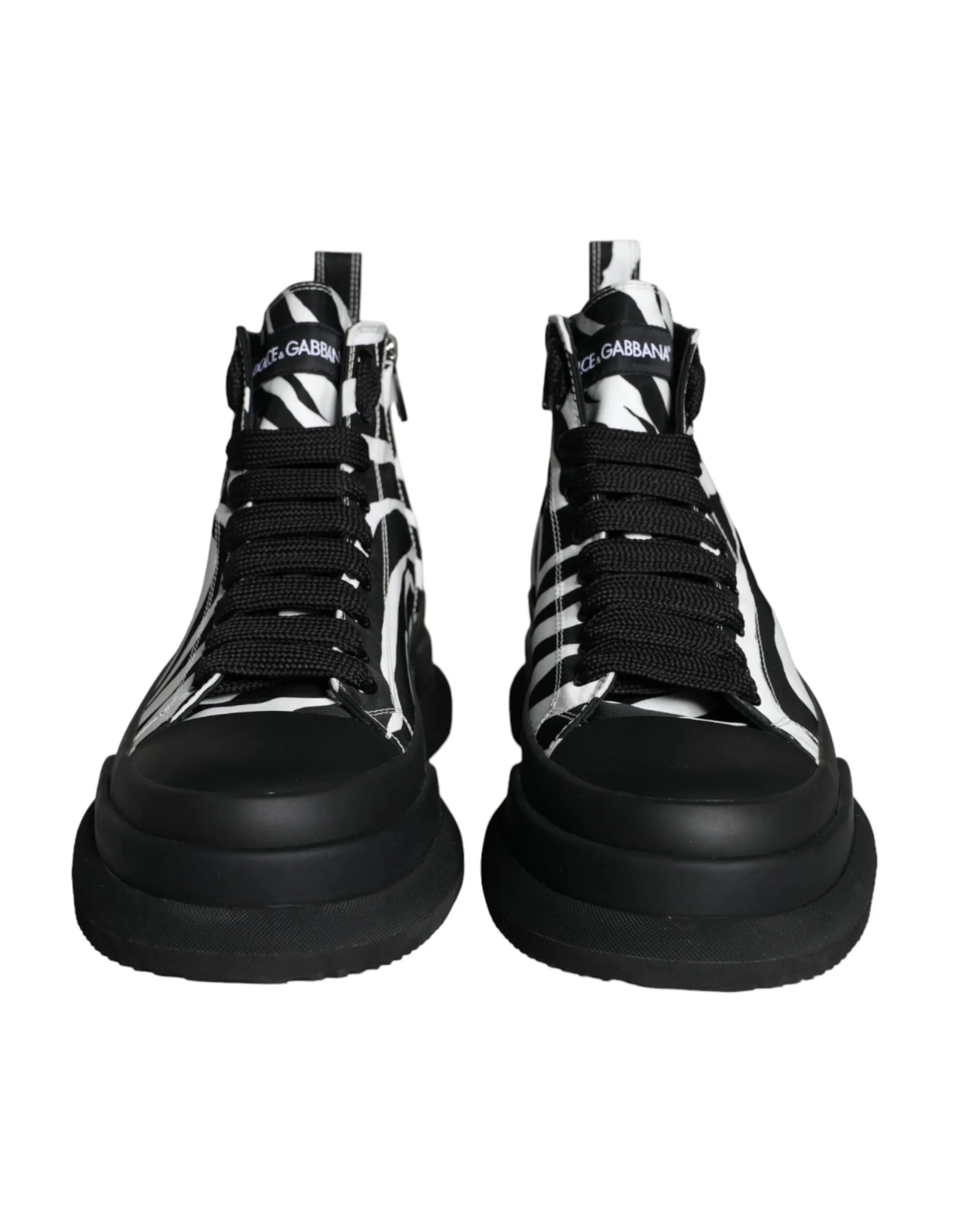 Black White Zebra High Top Men Sneaker Shoes sold by Louxly product image thumbnail 2