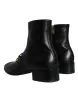 Black Lambskin Leather Men Ankle Boots Shoes sold by Louxly