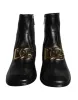 Black Lambskin Leather Men Ankle Boots Shoes sold by Louxly