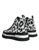 Black White Leopard High Top Sneaker Shoes sold by Louxly