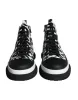 Black White Leopard High Top Sneaker Shoes sold by Louxly