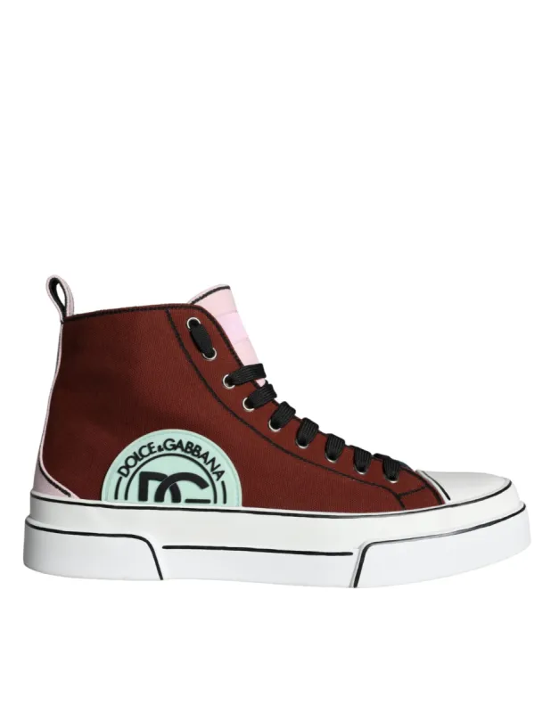 Multicolor Patchwork High Top Sneaker Shoes sold by Louxly