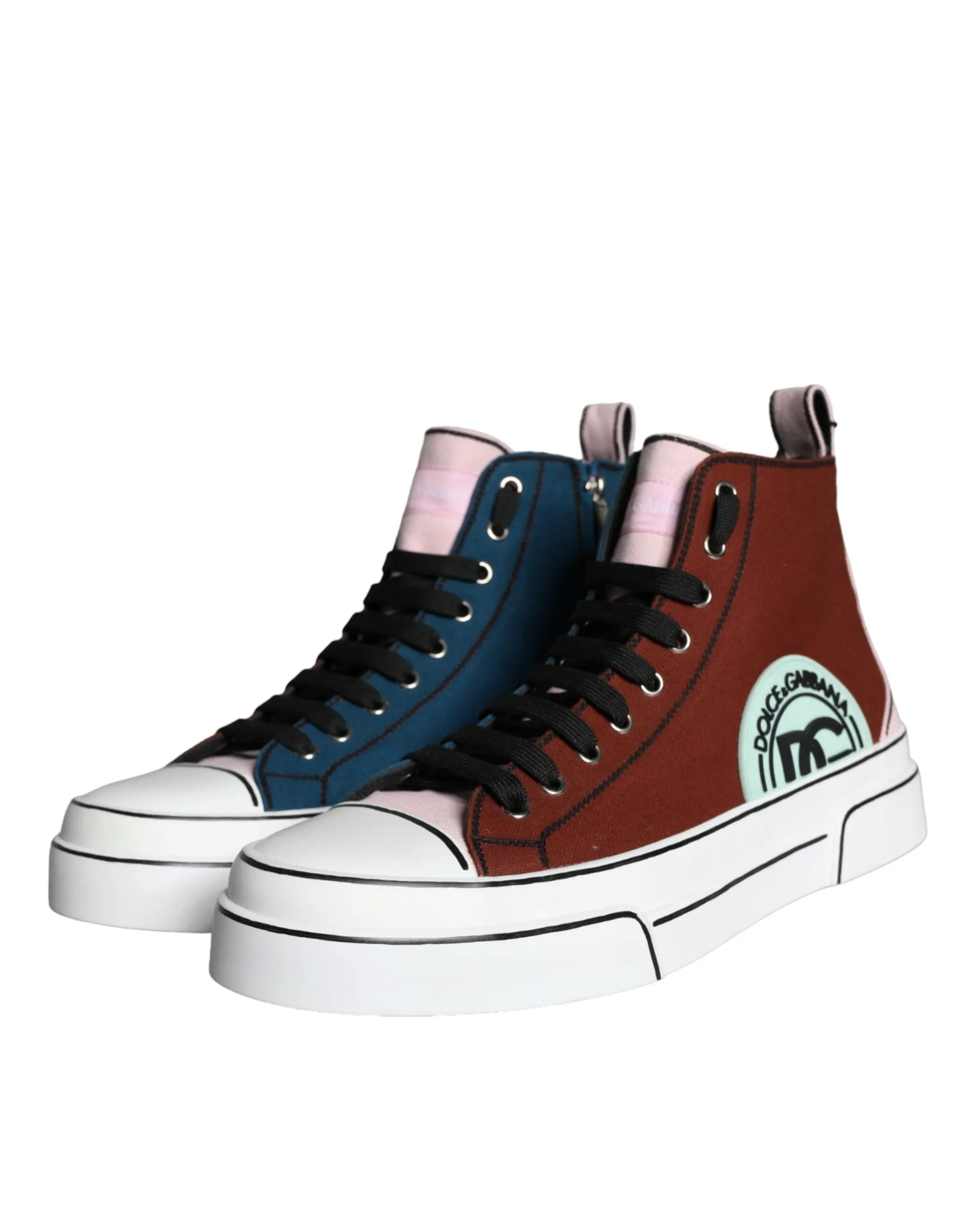 Multicolor Patchwork High Top Sneaker Shoes sold by Louxly product image thumbnail 3