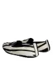 Black White Calf Fur Slip On Loafers Men Shoes sold by Louxly
