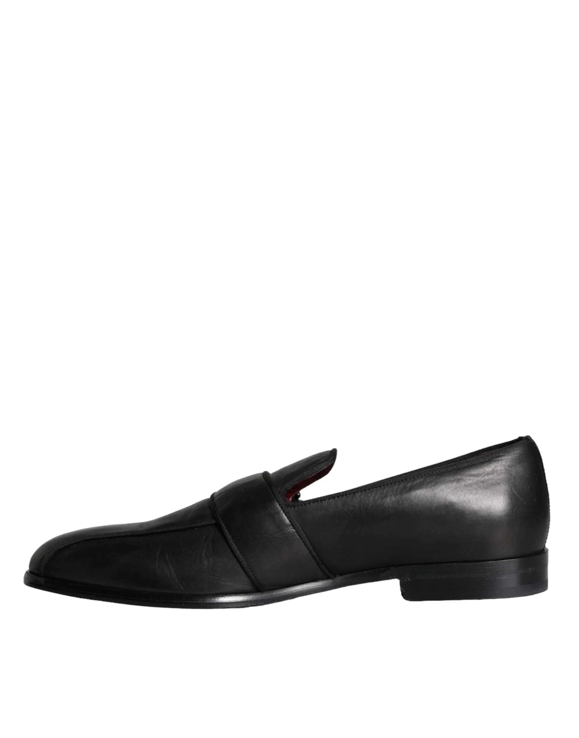 Black Leather Logo Loafers Men Dress Shoes sold by Louxly product image thumbnail 5