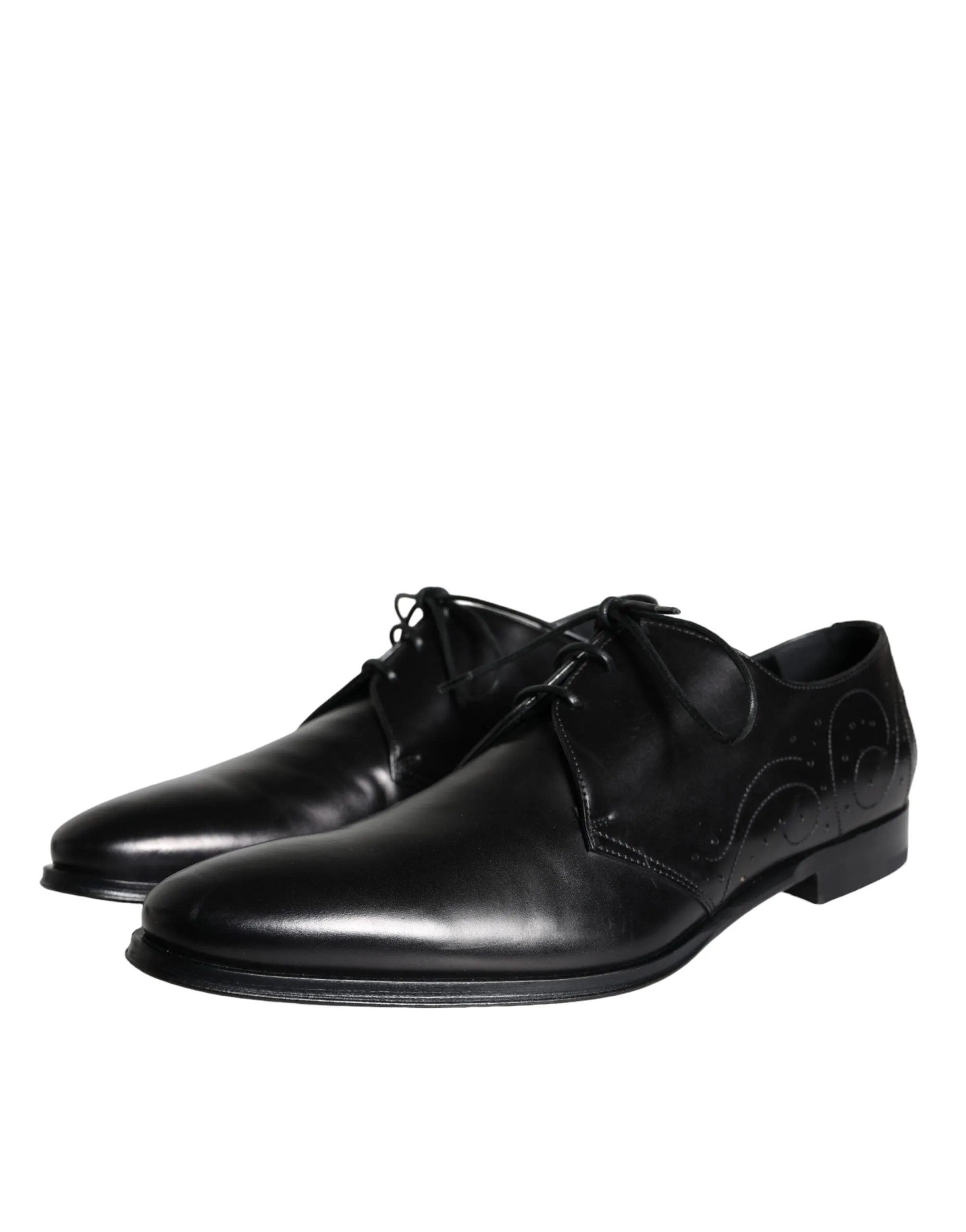 Black Calfskin Leather Derby Men Dress Shoes sold by Louxly product image thumbnail 3