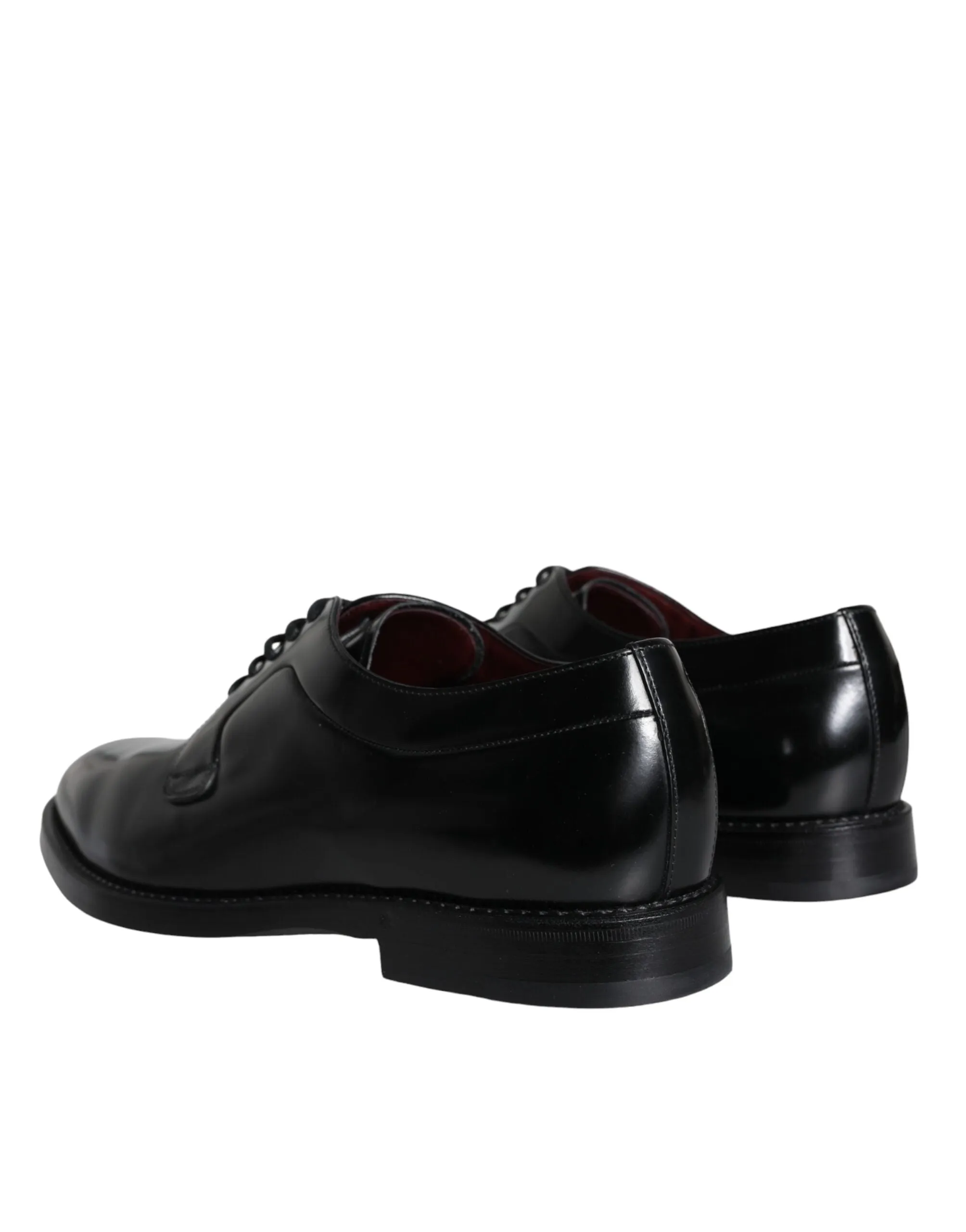 Black Calfskin Leather Derby Men Dress Shoes sold by Louxly product image thumbnail 4