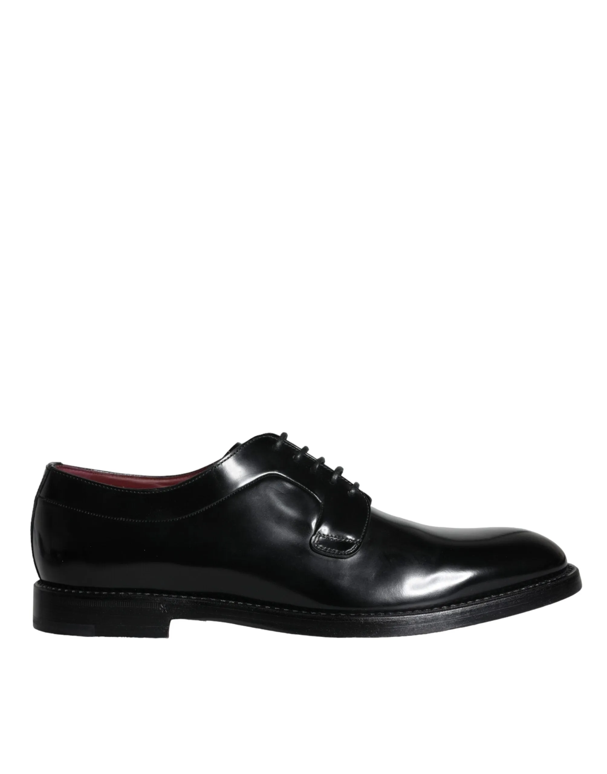 Black Calfskin Leather Derby Men Dress Shoes sold by Louxly