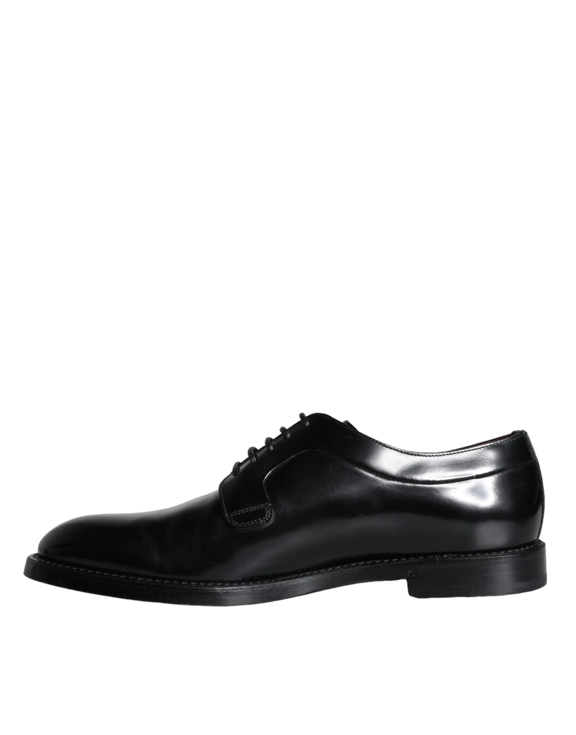 Black Calfskin Leather Derby Men Dress Shoes sold by Louxly product image thumbnail 5