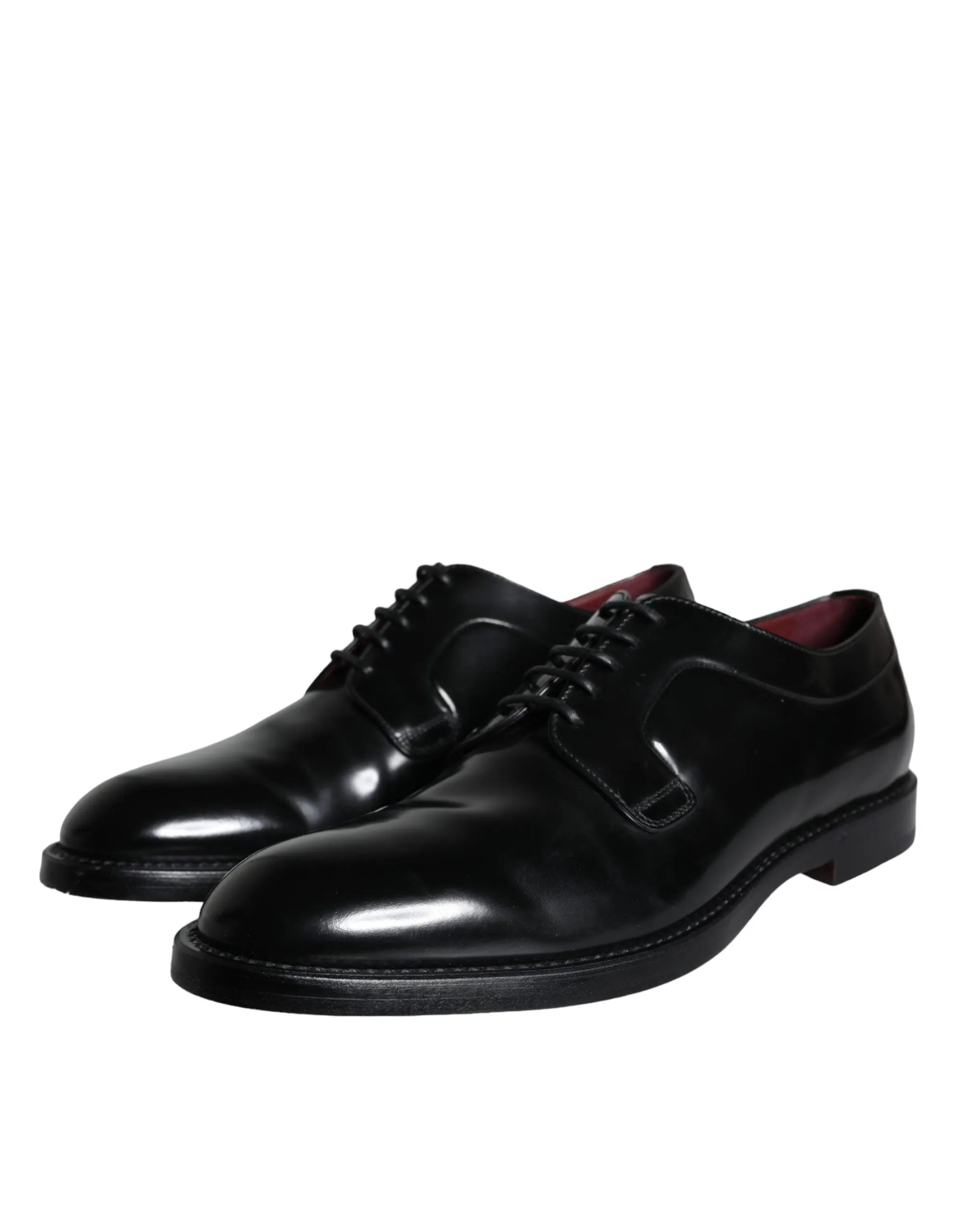 Black Calfskin Leather Derby Men Dress Shoes sold by Louxly product image thumbnail 3