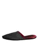 Black Faux Fur Slides Slippers Slip On Shoes sold by Louxly
