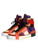 Multicolor Leather High Top Sneakers Shoes sold by Louxly