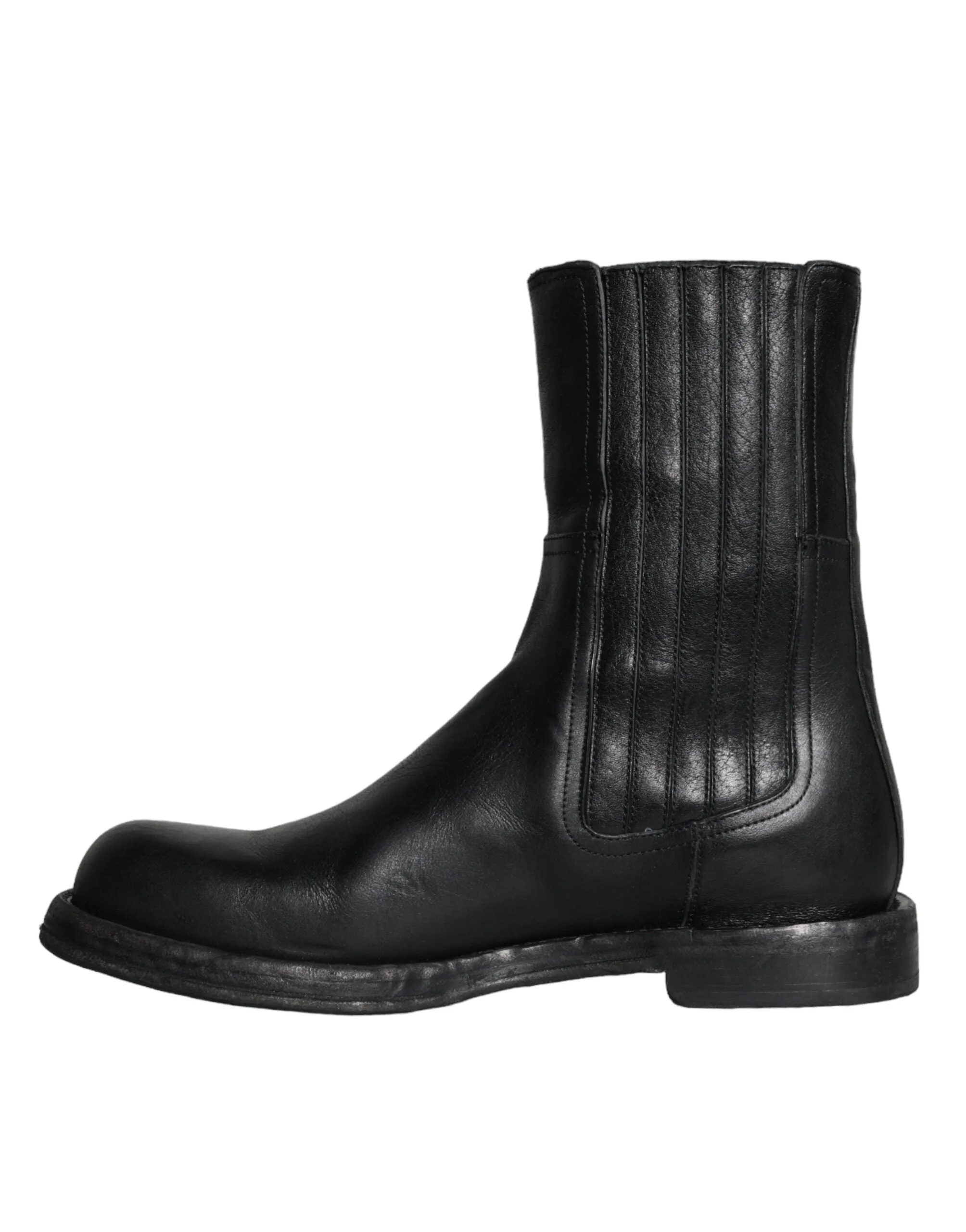 Black Horse Leather Mid Calf Boots Men Shoes sold by Louxly product image thumbnail 5