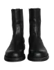 Black Horse Leather Mid Calf Boots Men Shoes sold by Louxly